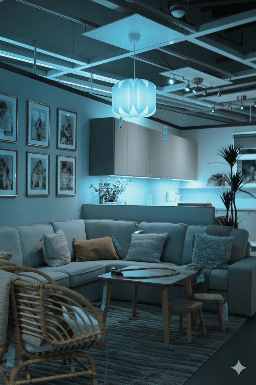 Room with enhanced lighting