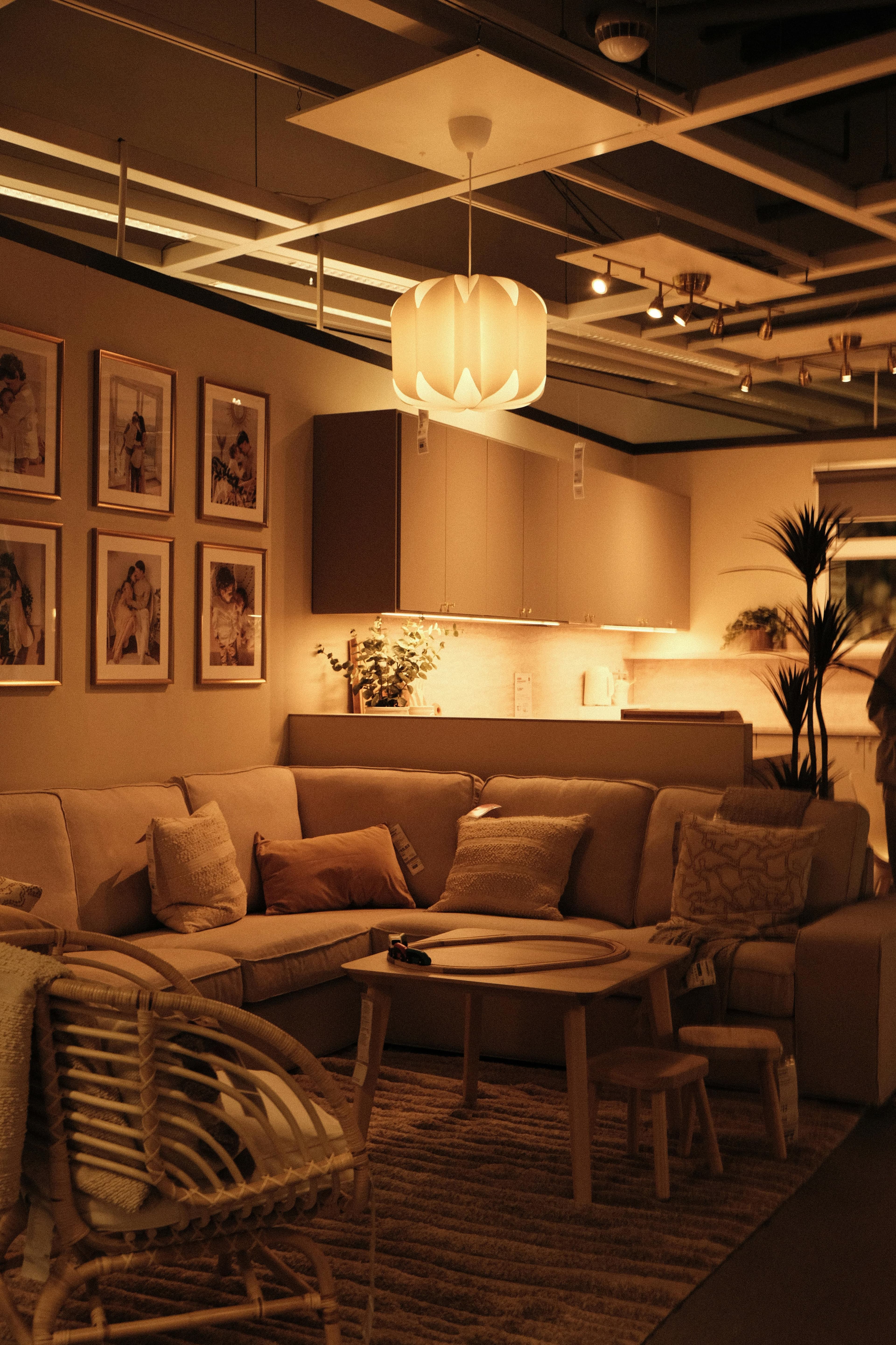 Room with original lighting